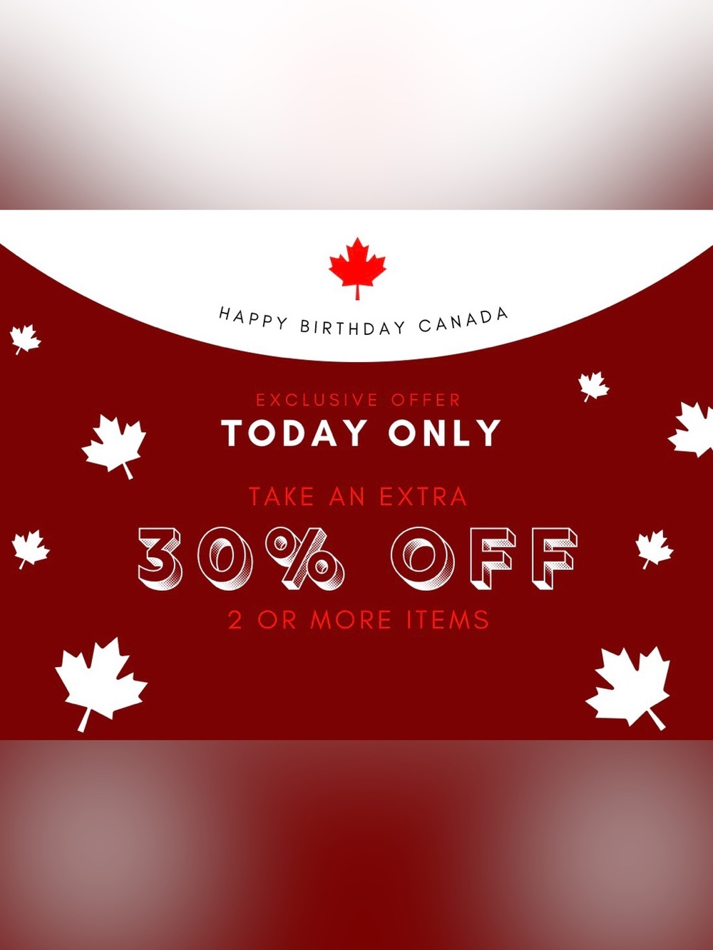 EXTRA 30% OFF 2 OR MORE ITEMS